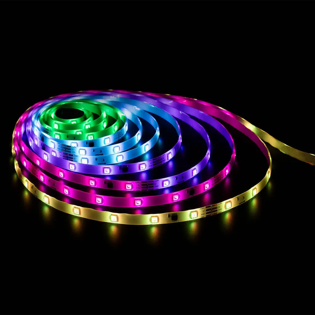 Ruban LED multicolore 5m Bluetooth pilotable par application mobile