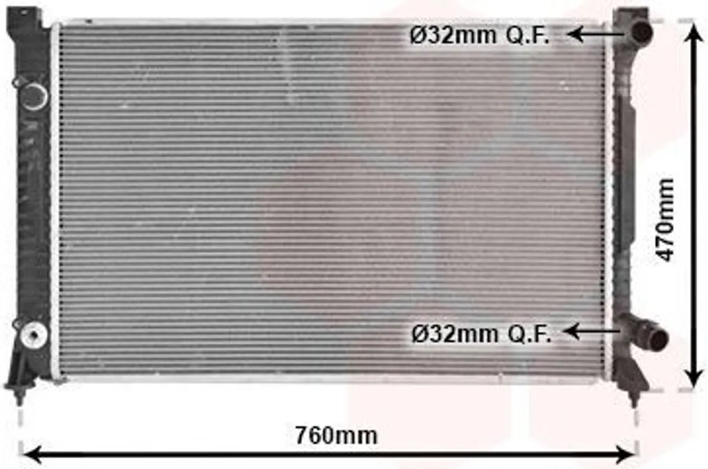 Refroidisseur d'eau VAN WEZEL 03002158 compatible AUDI A6 Avant et C5