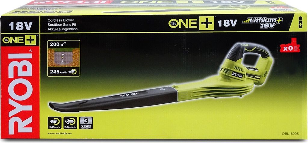 RYOBI Akku-Laubgebläse OBL1820S 18V, leichter Laubbläser, Produktbild 6