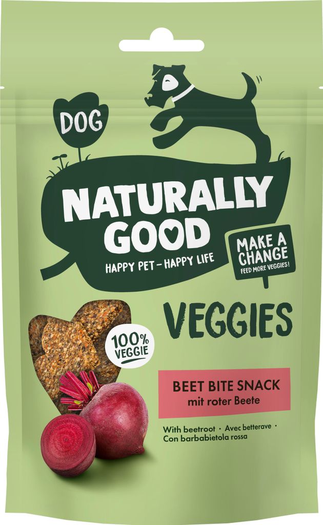 Naturally Good Veggies Hund Beet Bite Snack mit Rote Bete 100g