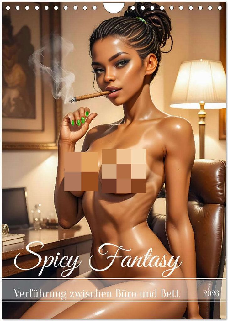Spicy Fantasy - Verführung zwischen Büro und Bett (Wandkalender 2026 DIN A4 hoch), CALVENDO Monatskalender