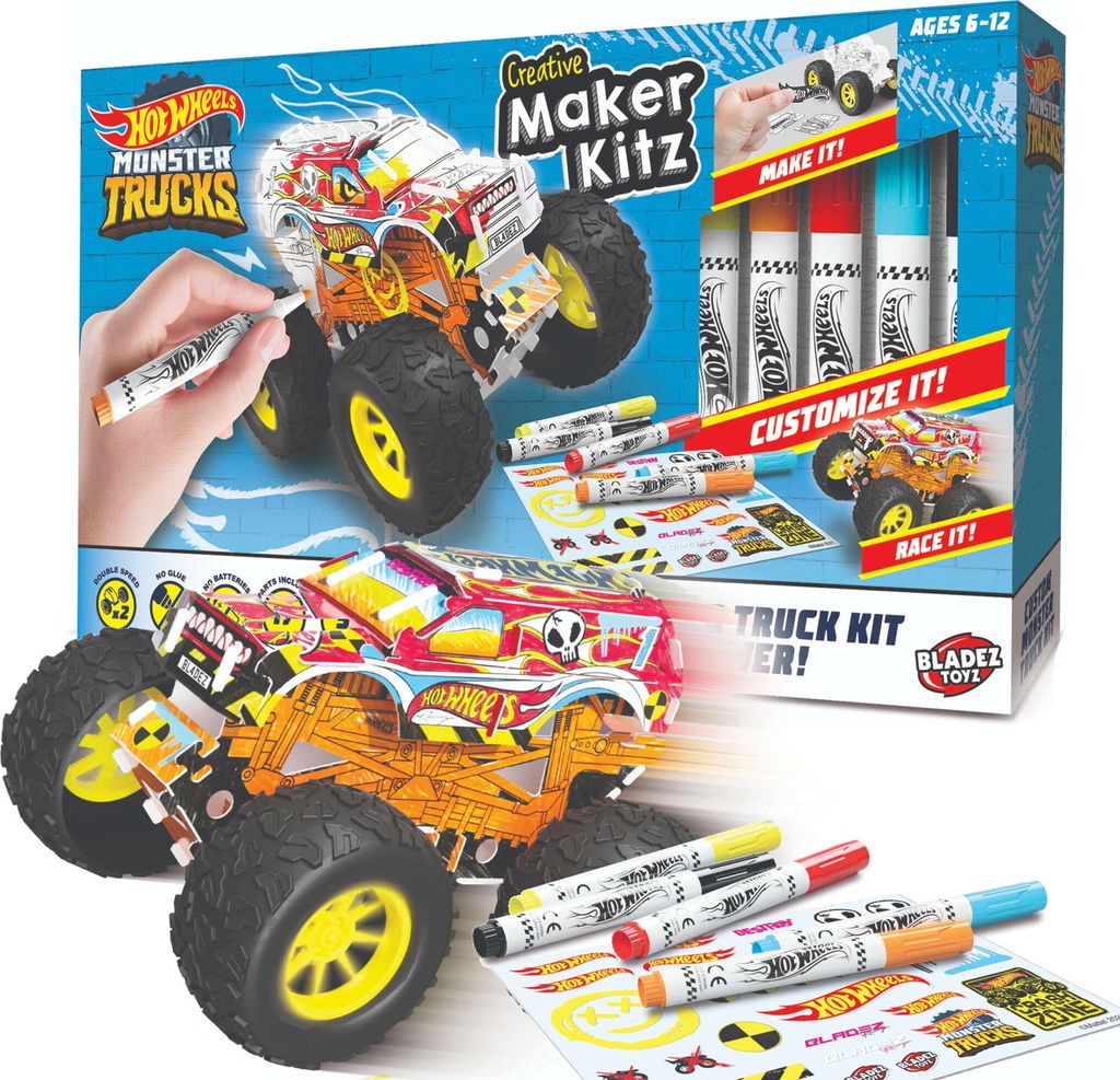 Bladez Monster Trucks Maker Kitz mit Markern