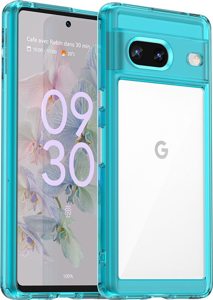 Google Pixel 7 Hülle, Klar Rückseite Stoßfeste TPU Silikon Produktbild 