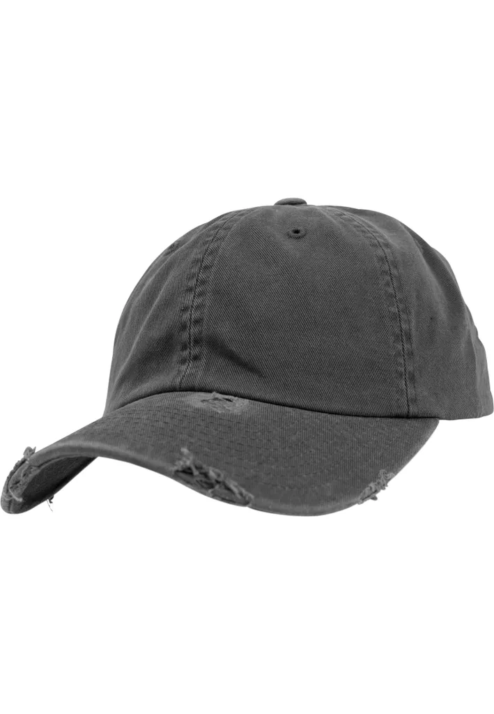 Flexfit 6245DC Low Profile Destroyed Cap - Dark Grey Street Style