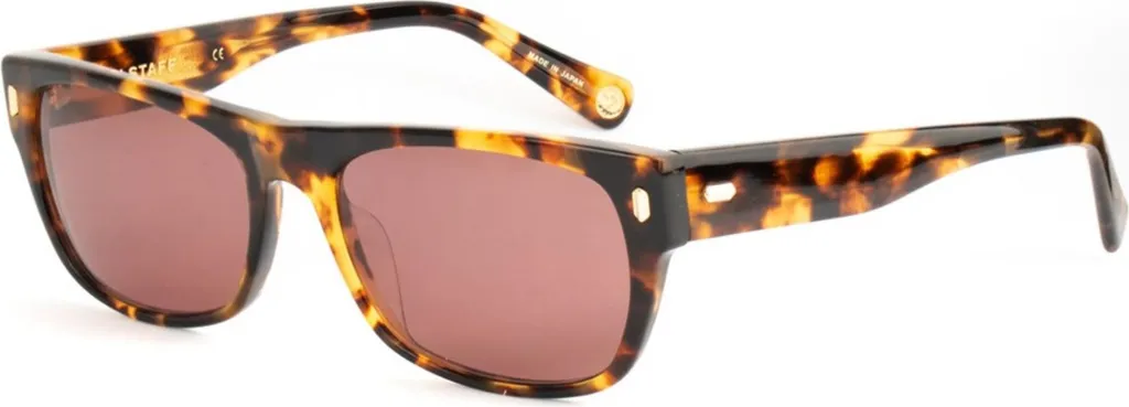 Lunettes de soleil Belstaff s188 - Modèle Aviateur Homme Vintage Noir