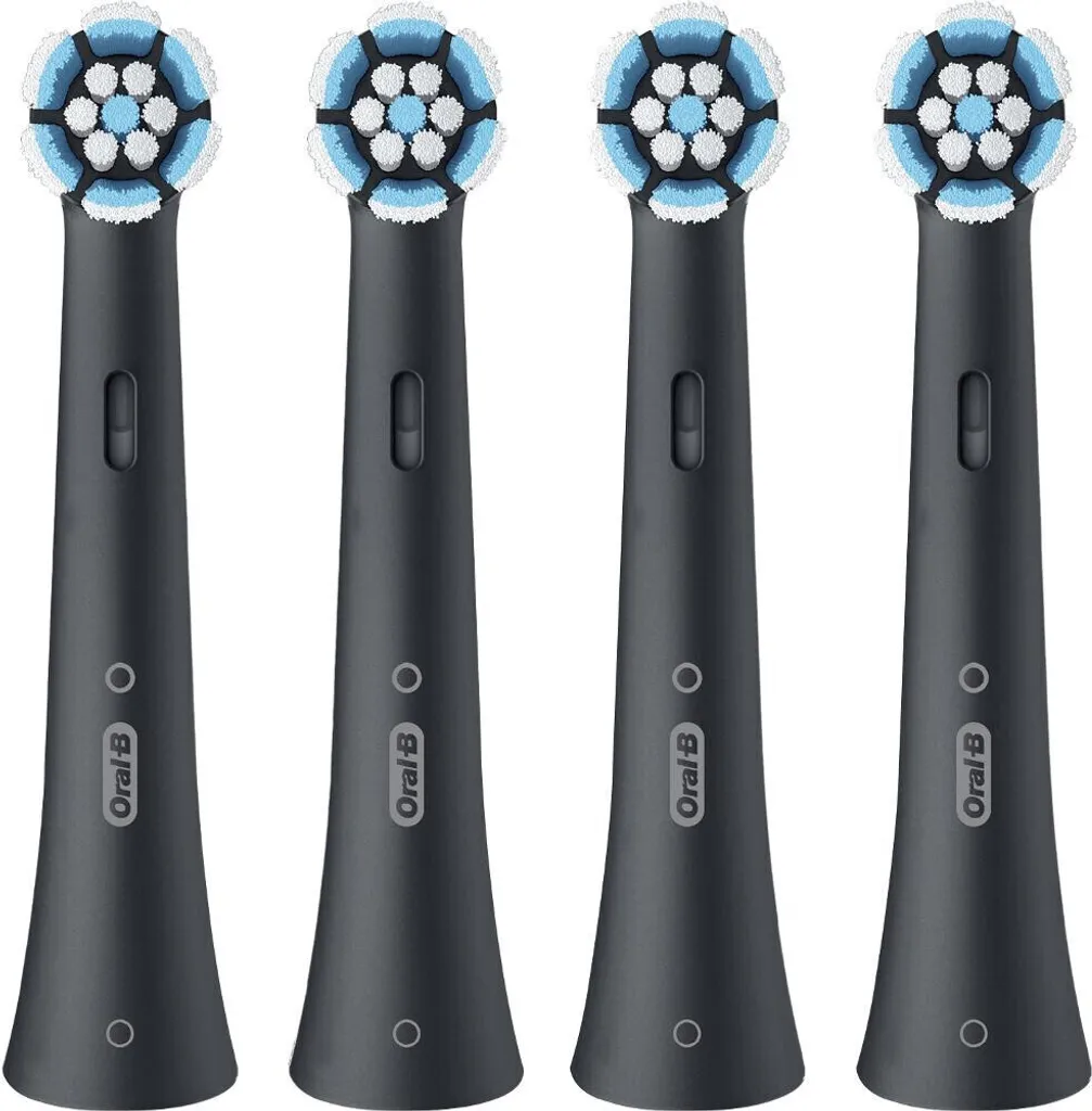 Oral-B iO Gentle Cleaning Black: Testine di Ricambio Premium (4 Pack)
