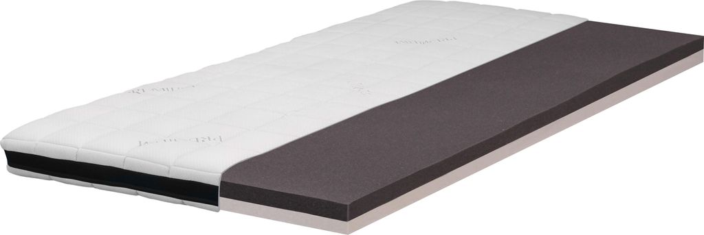 90x200 Viskoelastik - Matratzenauflage / Topper V620 MEMOVITA von Sun Garden Weiss / Grau