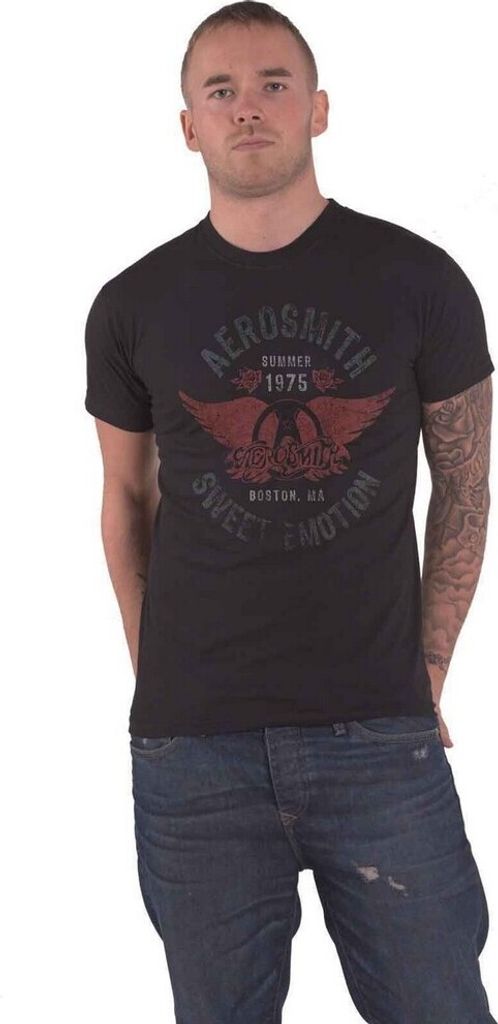 Aerosmith - "Sweet Emotion" T-Shirt für Herren/Damen Uni RO3021 (XL) (Schwarz)
