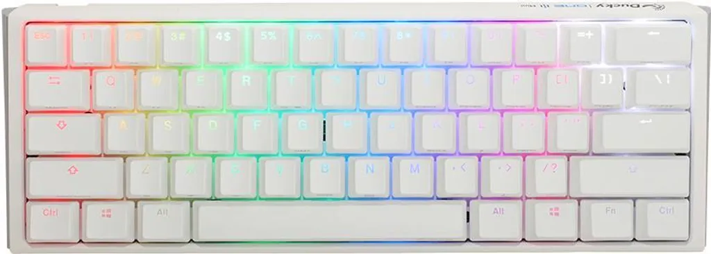 Clavier Mécanique 60% Ducky One 3 Mini Blanc pour Setup Minimaliste