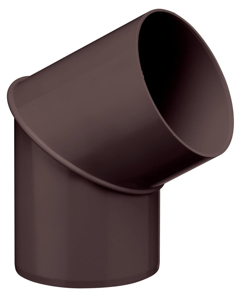 INEFA Fallrohrbogen 60 Grad, DN100 / 100mm, Dunkelbraun – Produktbild 