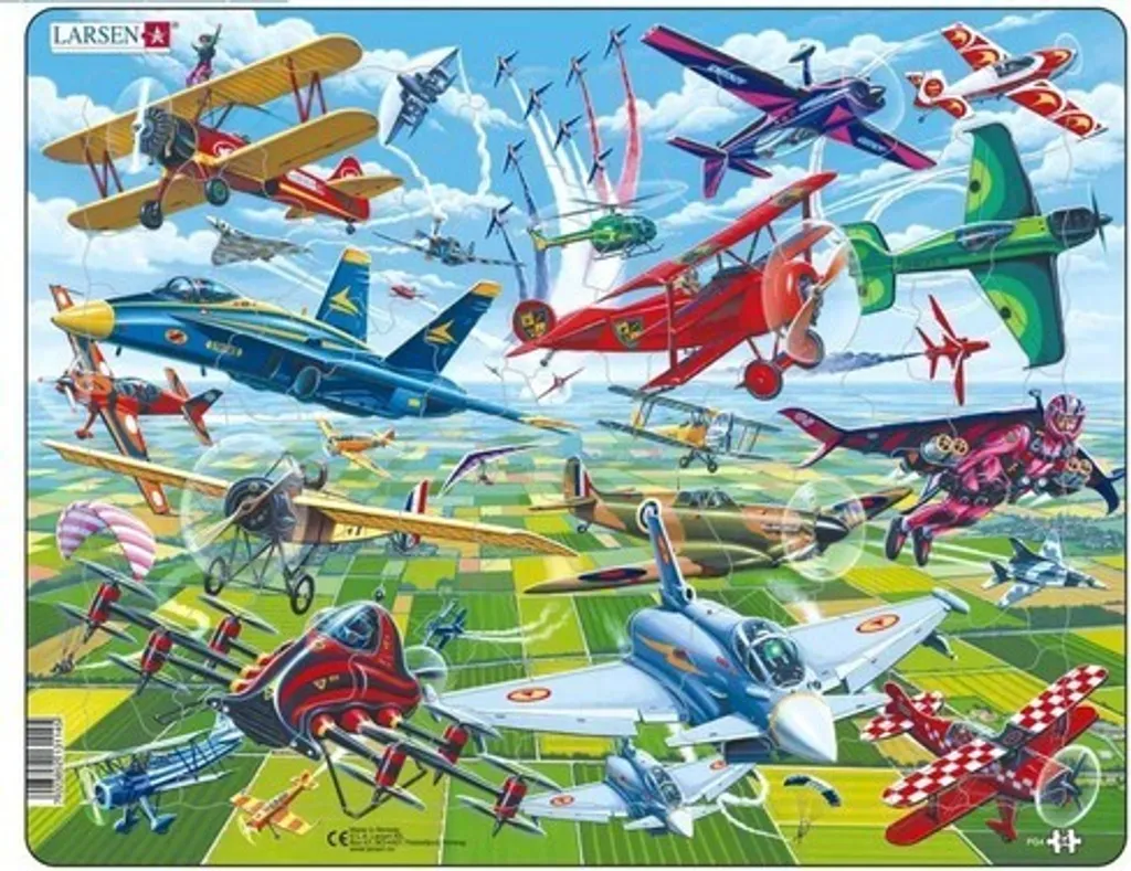 Puzzle 64 pièces anti-frustration Brave Pilots casse-tête solide