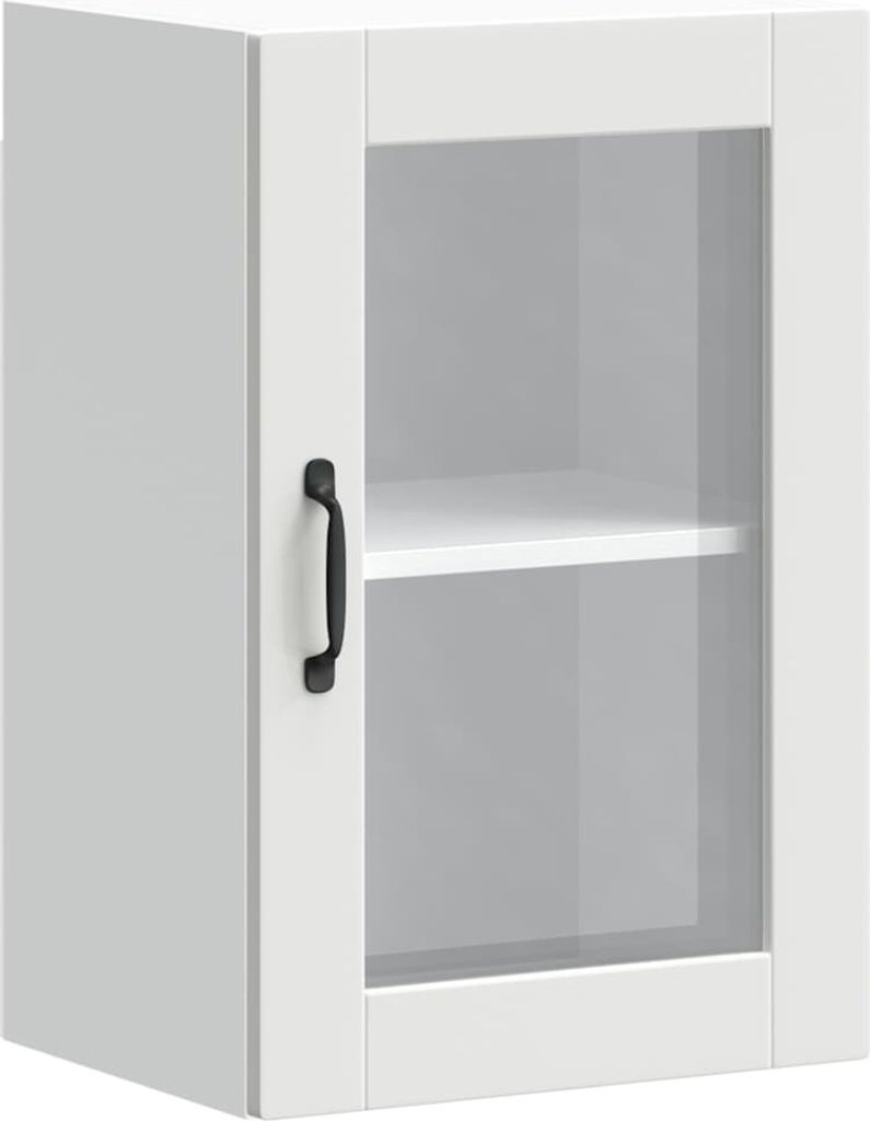 Küchen-Hängeschrank mit Glastür Porto Weiß