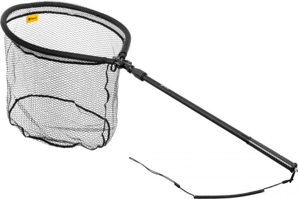 Fencl Predator Premium Pro Spinnkescher XL Gummiert Schwimmend Carbongriff