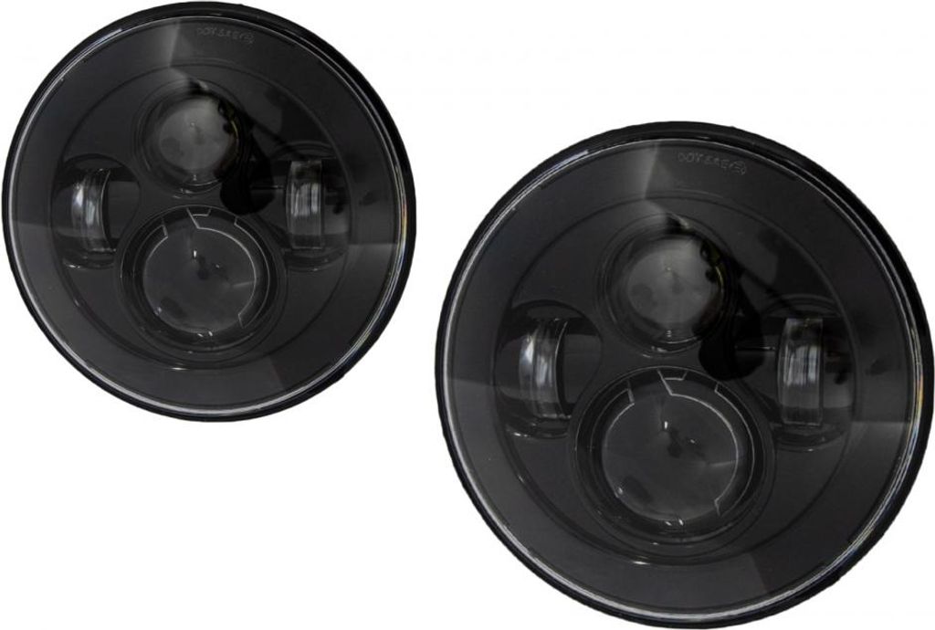 7Zoll CREE LED Scheinwerfer für Wrangler JK TJ LJ Defender Mercedes W463 Schwarz.