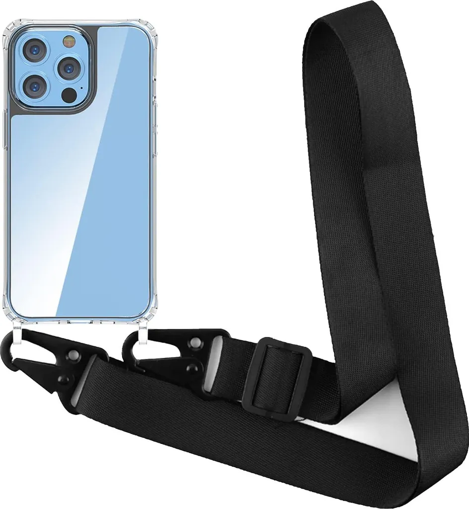 Protection iPhone 11 Pro Anti-Chute Transparente A2160 avec Cordon Noir