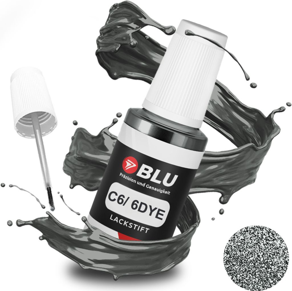 BLU Auto Lackstift Grau kompatibel für Ford 6DYE Sea Grey | Produktbild 