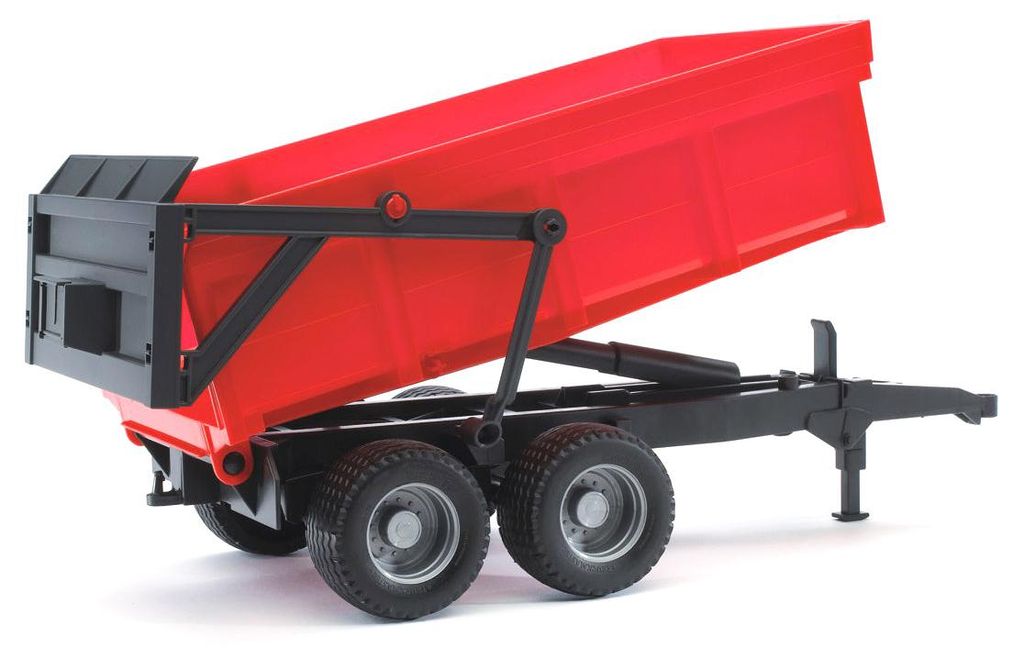 Wannenkippanhänger mit Automatikrückwand (rot/schwarz) Produktbild 