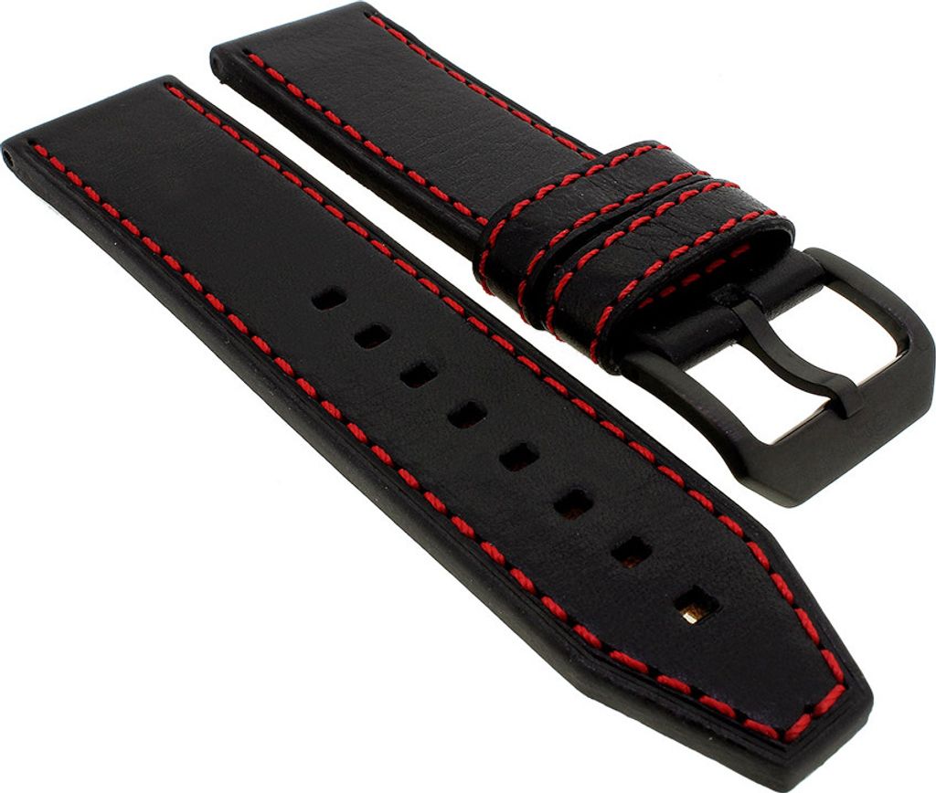 Police Splinter | Uhrenarmband 24mm aus Leder schwarz P14688JSBS/04