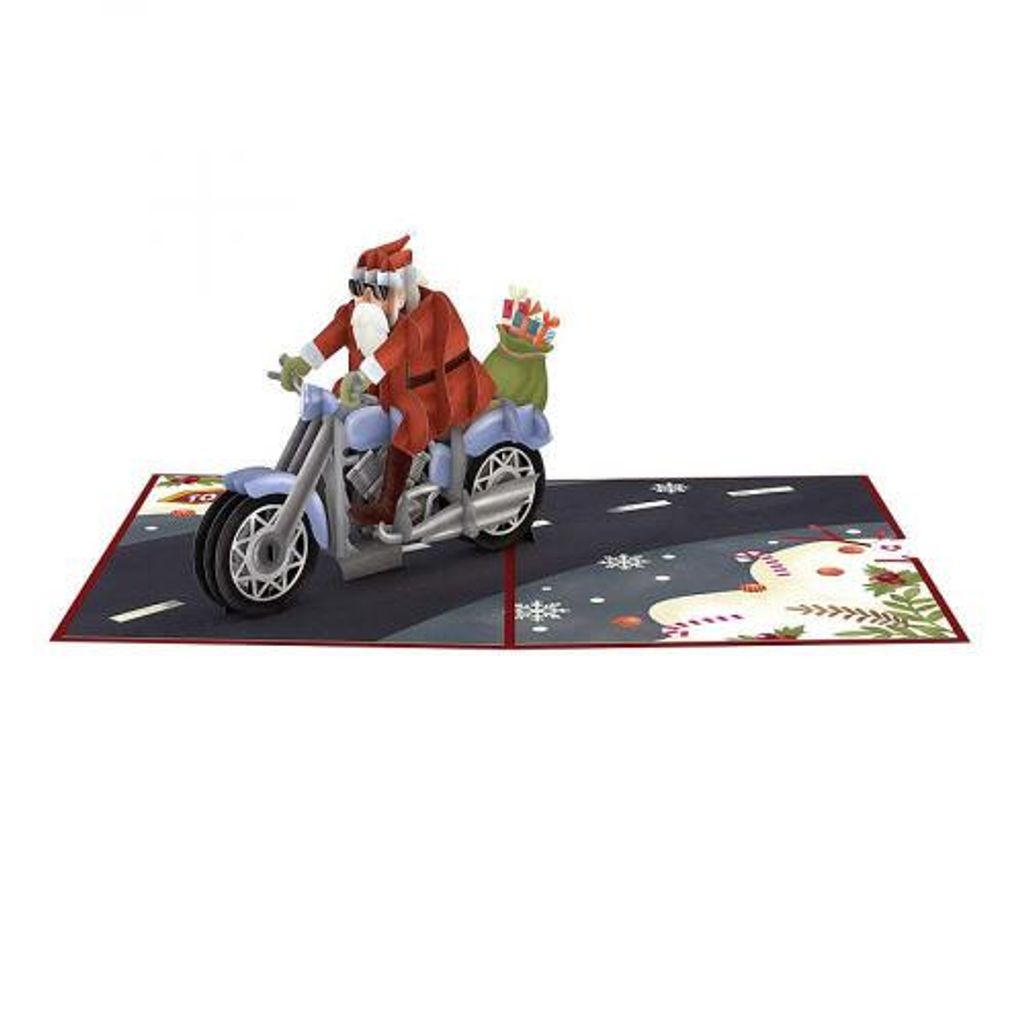 VERLAG: LOVEPOP Biker-Nikolaus Pop-Up Card