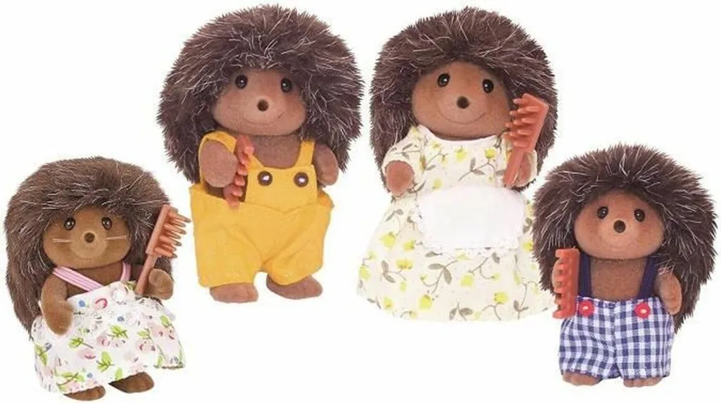 Sylvanian Families 4018 Famille Hérisson - Jouet d'Éveil et Imagination