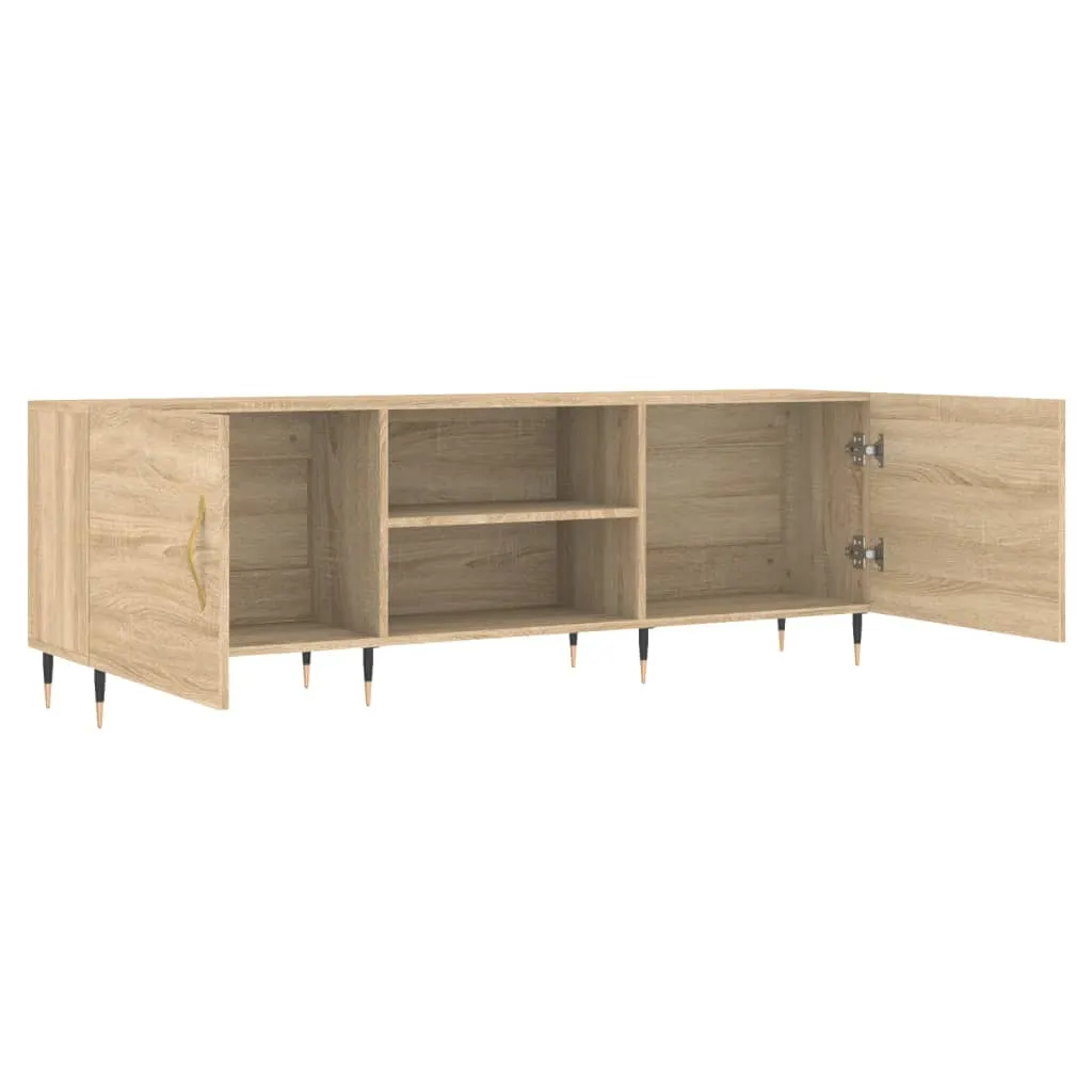 VidaXL Mobile TV In Agglomerato Rovere Sonoma – 80x40x40 Cm, Con Scomparto Aperto, Montaggio Semplice, Stabile E Pratico Per Soggiorno E Camera VidaXL Mobile TV In Agglomerato Rovere Sonoma – 80x40x40 Cm, Con Scomparto Aperto, Montaggio Semplice, Stabile E Pratico Per Soggiorno E Camera