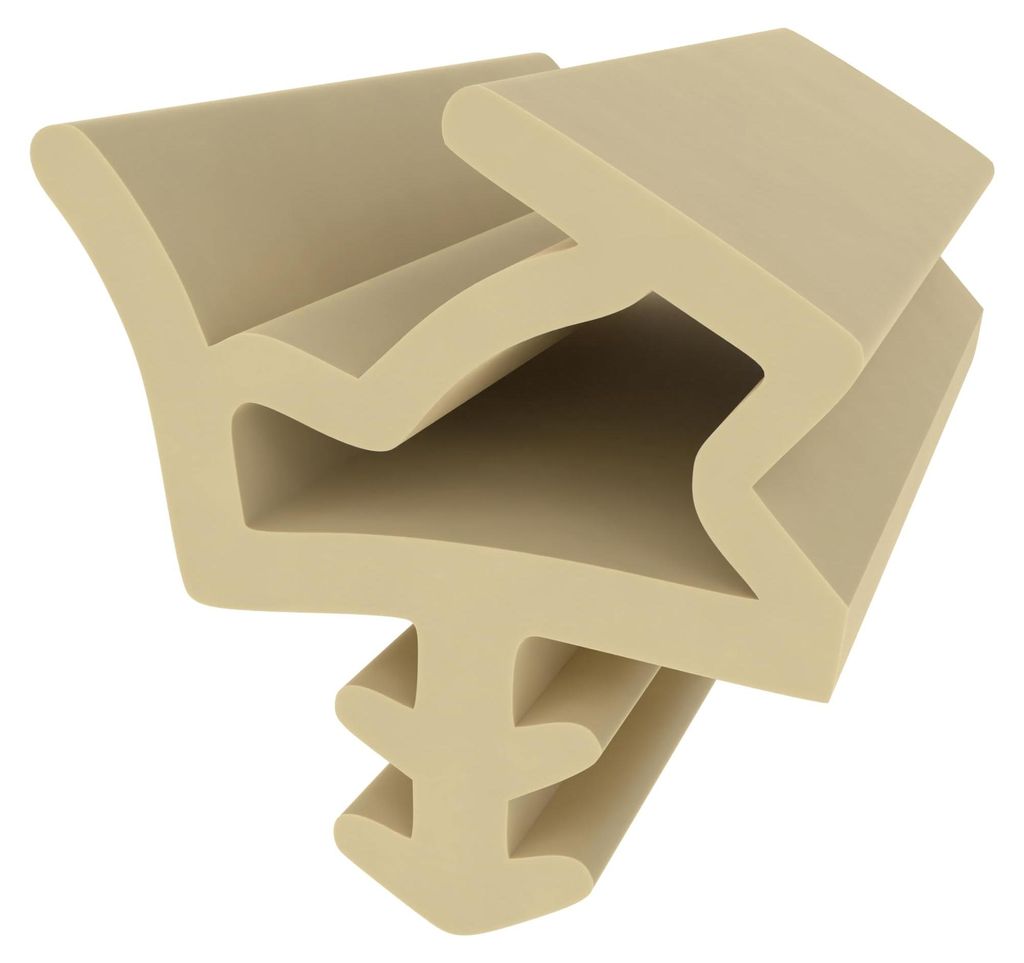 Holzzargendichtung für Holztüren - Beige - 10 Meter - Türdichtung - Zimmertür - Haustür - Steckdichtung - Dichtung