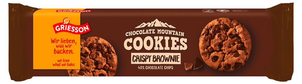Griesson Chocolate Mountain Cookies Crispy Brownie 150g