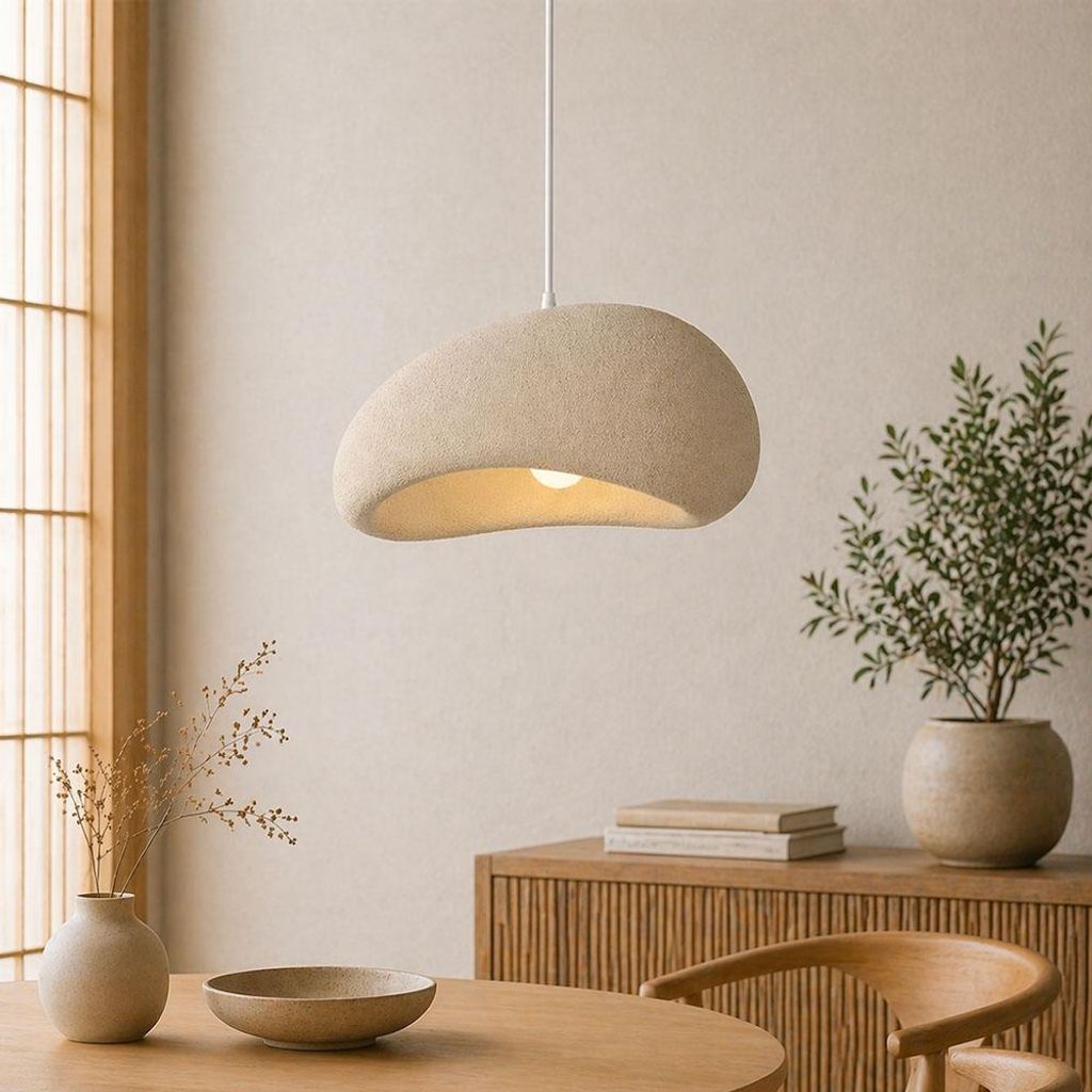 Závěsná lampa Milton & Oldbrook Japandi, Ø 40 cm, Vaduz, Obrázek produktu 