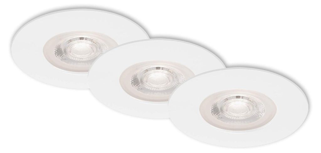 Briloner 3-delige set LED inbouwspots Kulana, wit, Ø 9 cm, Productafbeelding 