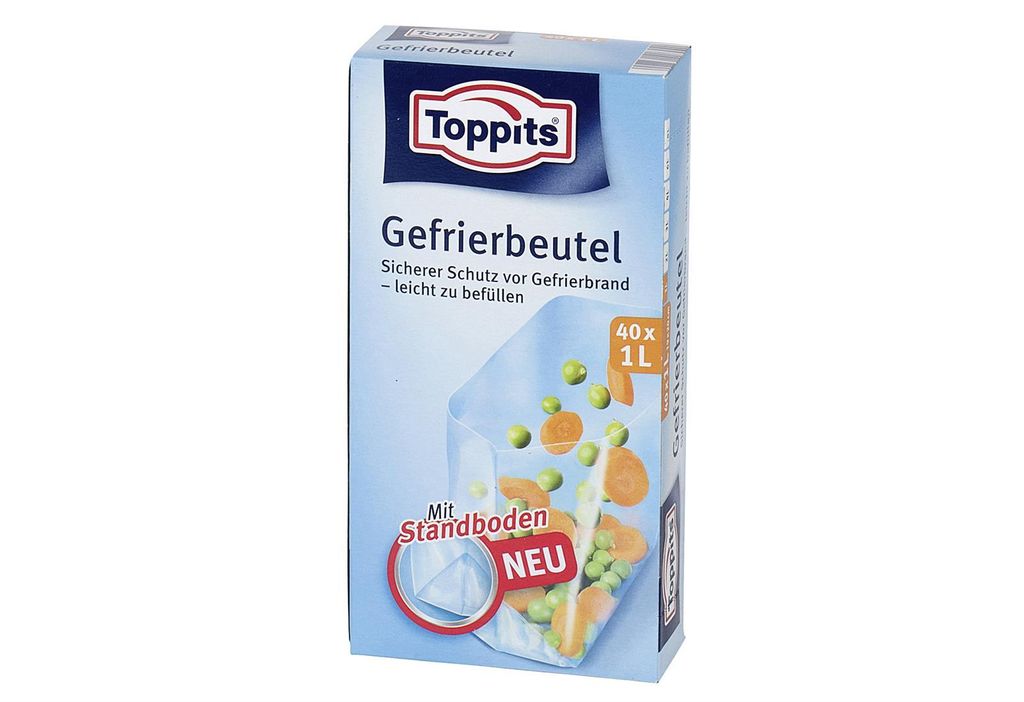 Gefrierbeutel 17x25cm 1l Pack 40 Stck Produktbild 