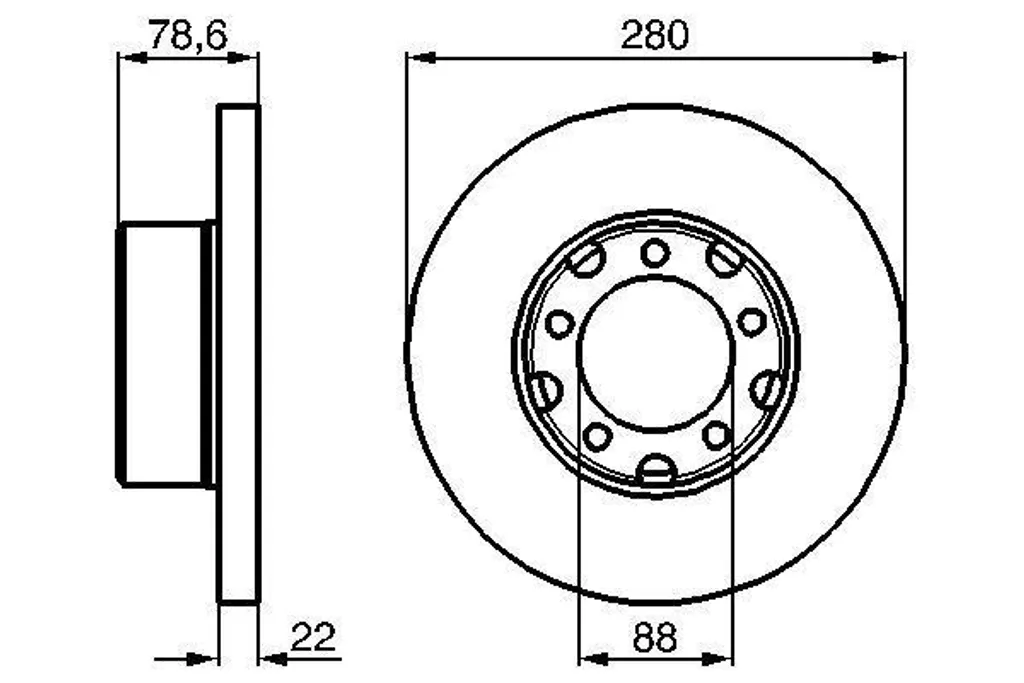 Stop vibrations freinage avec disques Bosch Mercedes T1 TN 0986478529