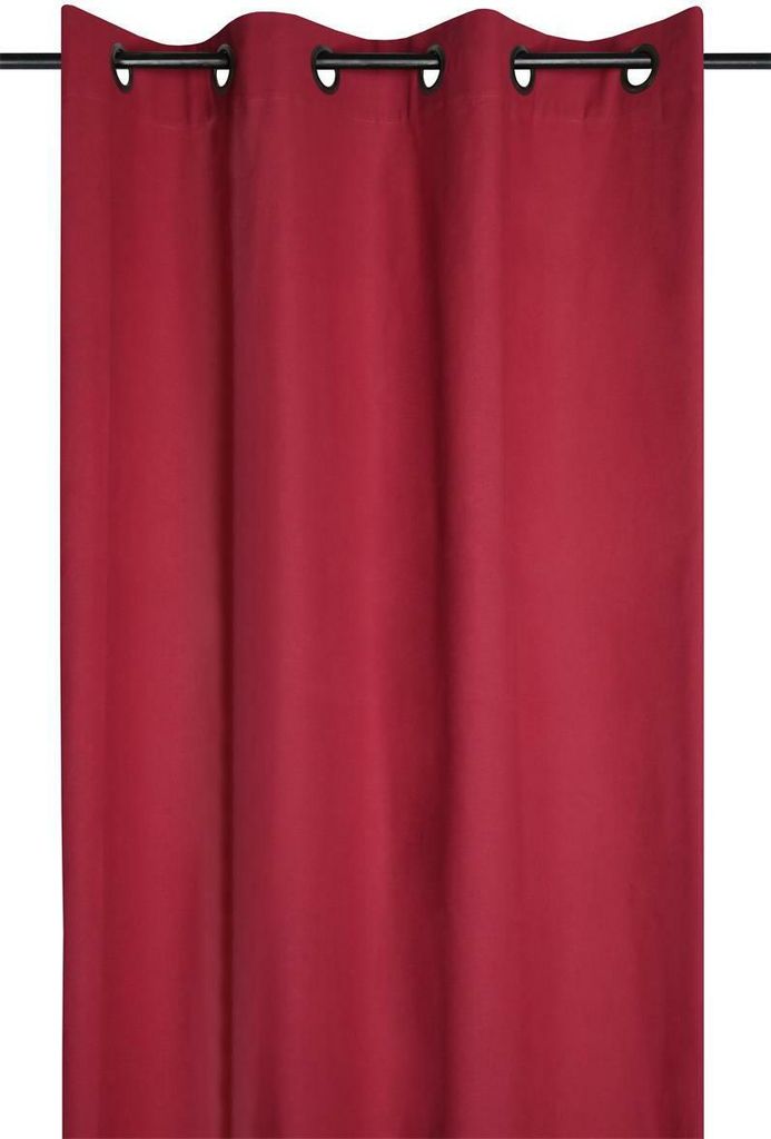 STOF | Gardinen - DUO - 135x240 cm - Rot - Eleganter Sichtschutz - Hochwertige Baumwolle