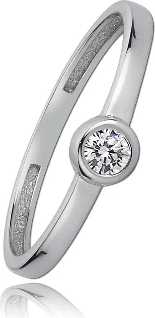 Anneau de mariage ou fiançailles Balia or blanc et argent T54