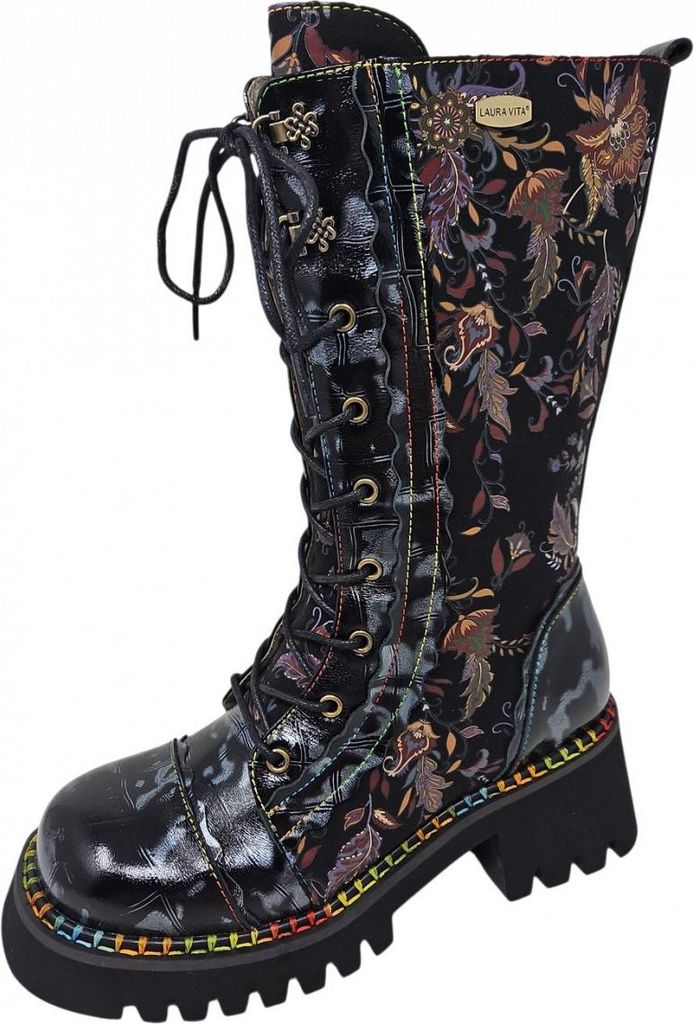 Laura Vita Schnürstiefel Schwarz Produktbild 