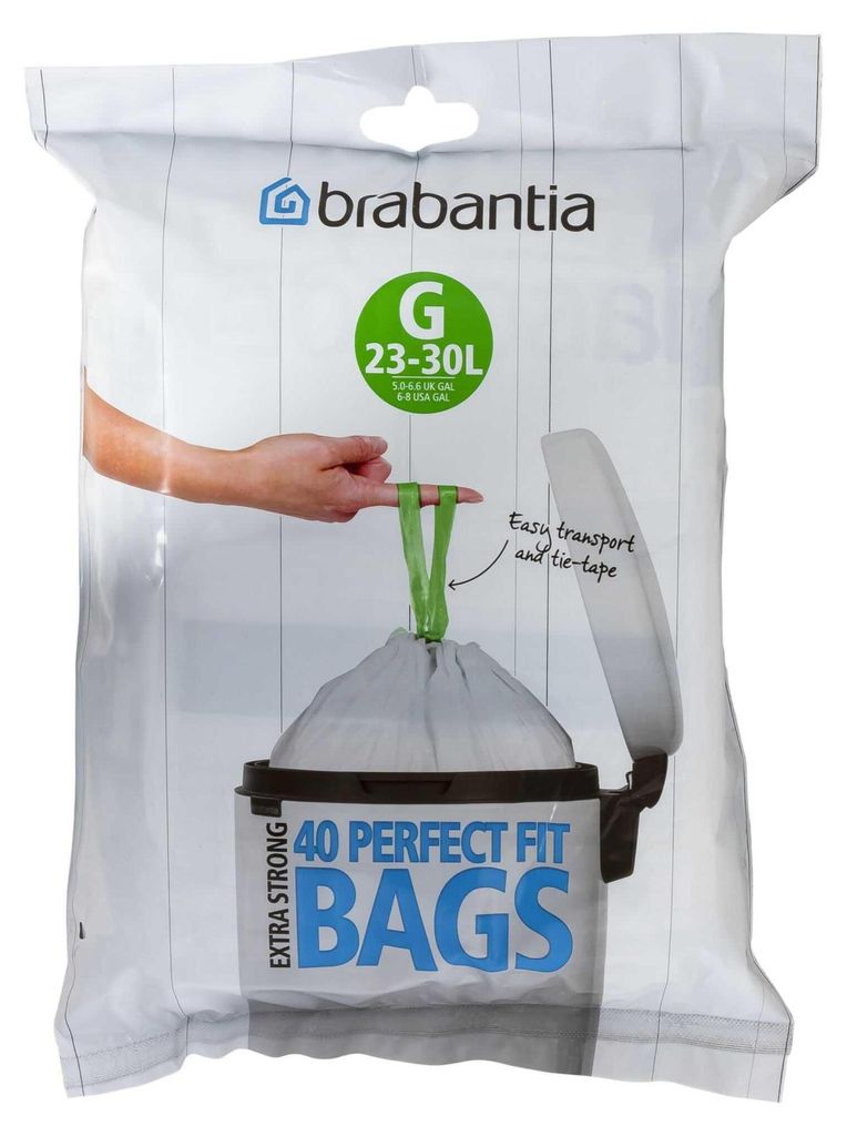 Worki na śmieci Brabantia PerfectFit typ G 25-30 L, 40 szt Zdjęcie produktu 