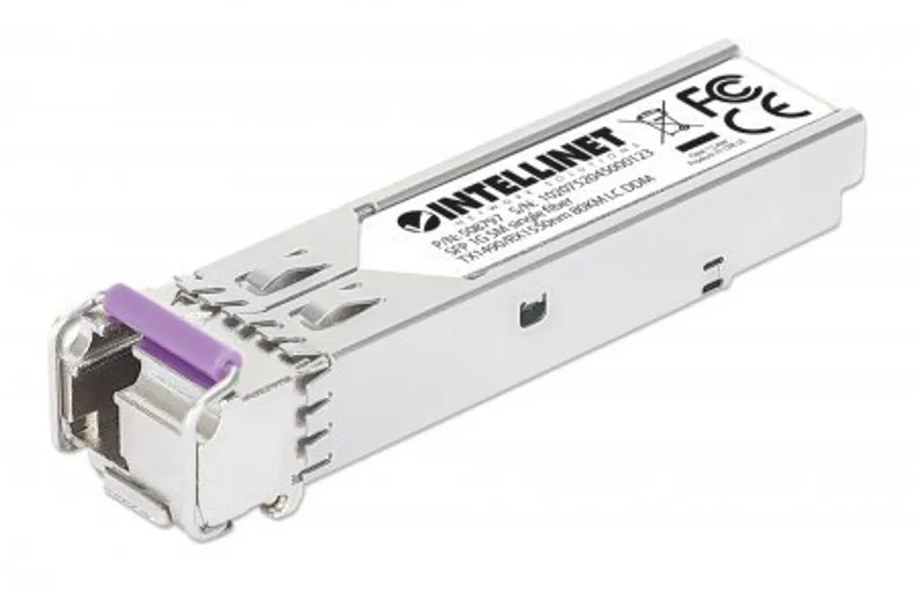 Module SFP Gigabit WDM Intellinet 508797 - Monomode LC 80km 1000Base-BX-U