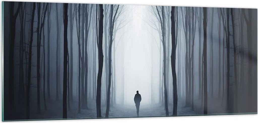 Bilder auf glas - Einteilig - Charakter Wald Einsamkeit - 100x40cm - Glasbilder - Wandbilder - Bilder - Wanddekoration aus Glas - Glas Bilder - Wan...