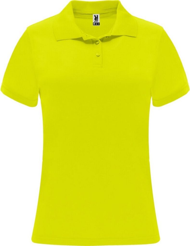Roly - "Monzha" Poloshirt für Damen - Sport kurzärmlig PF4250 (L) (Fluoreszierendes Gelb)