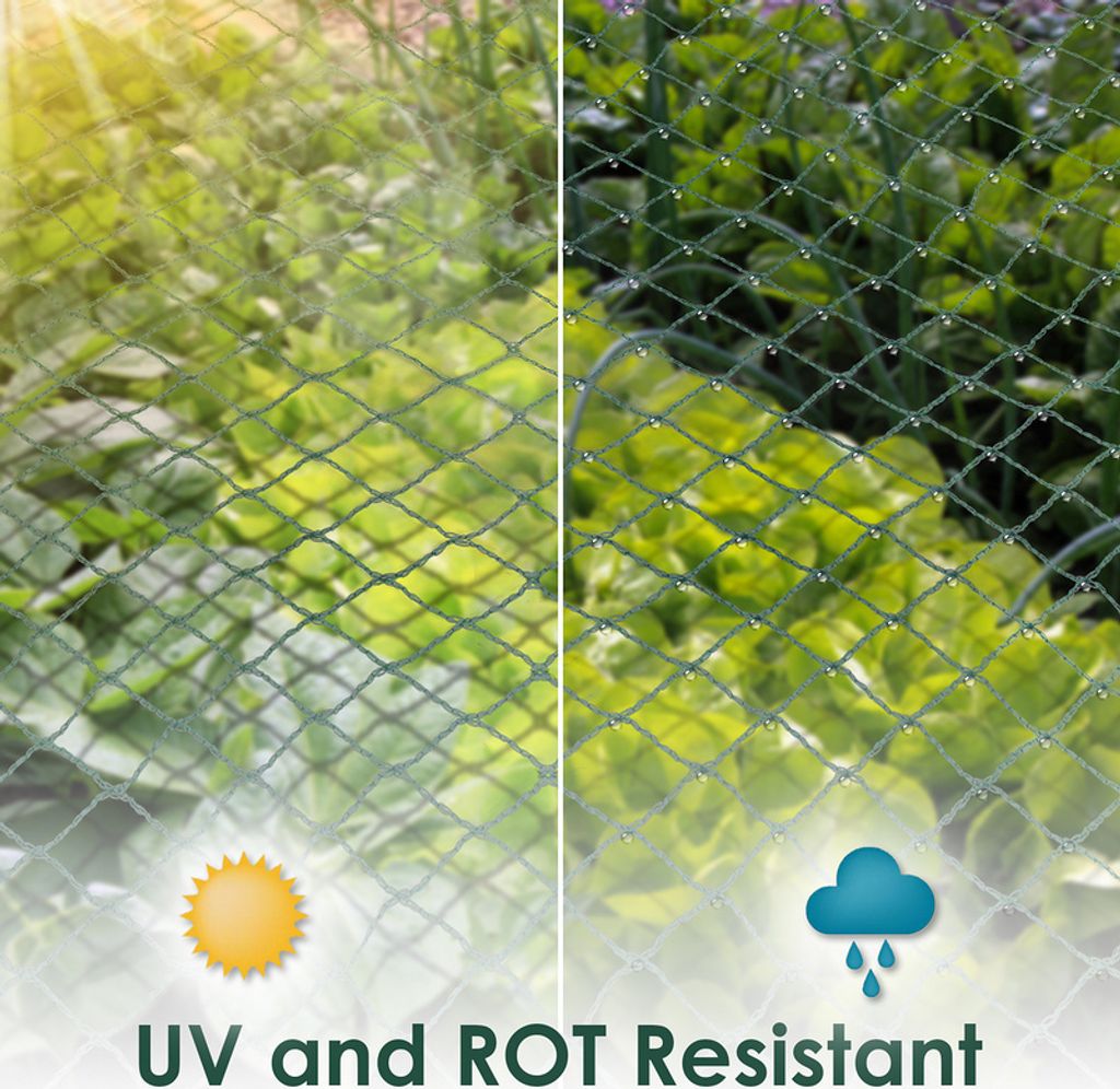 Vogelschutznetz Teichnetz Obstbaumnetz Schutznetz 18/m² Viele - Foto 12