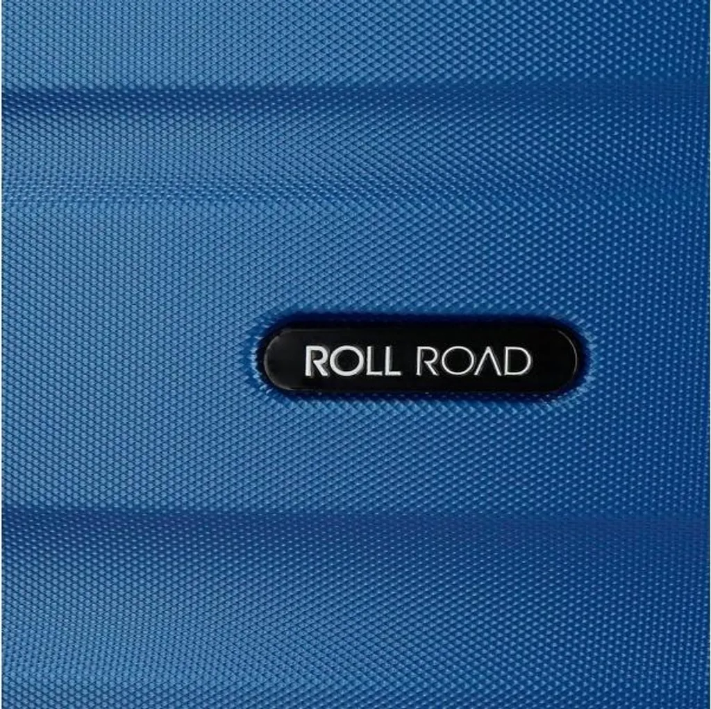 Valise rigide ROLL ROAD Flex 65cm bleue 56L avec 4 roues multidirectionnelles