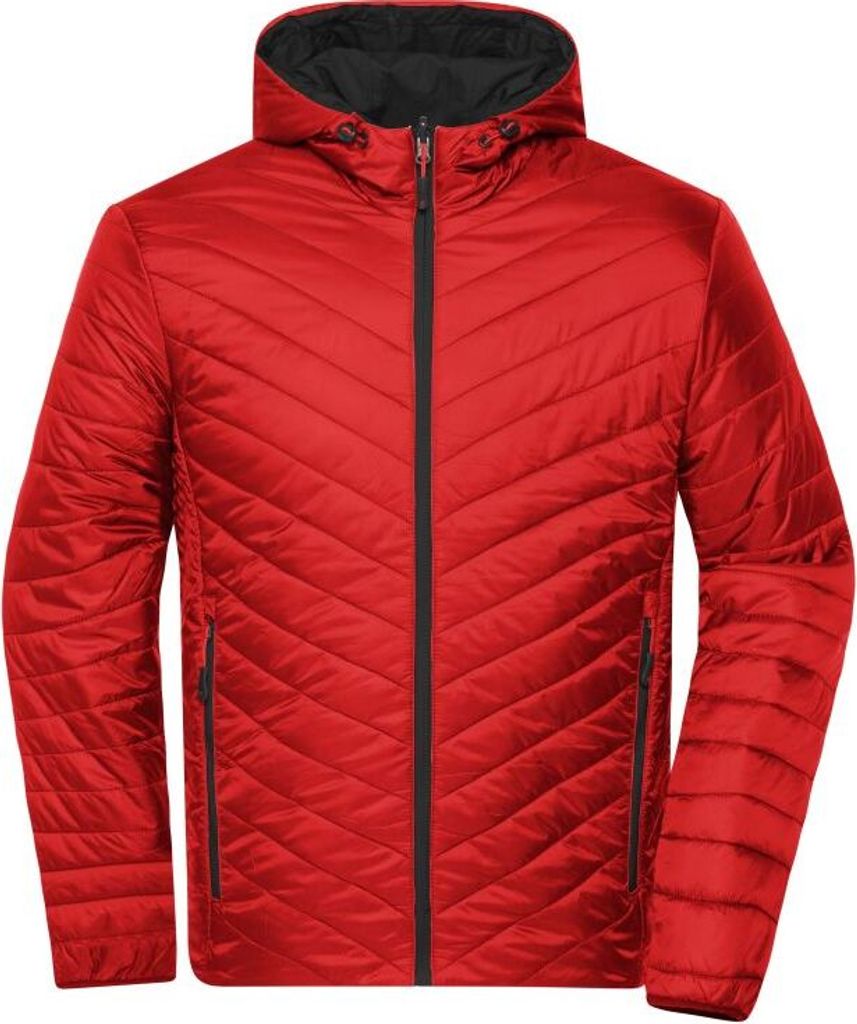Men's Lightweight Jacket red/carbon, Gr. 3XL