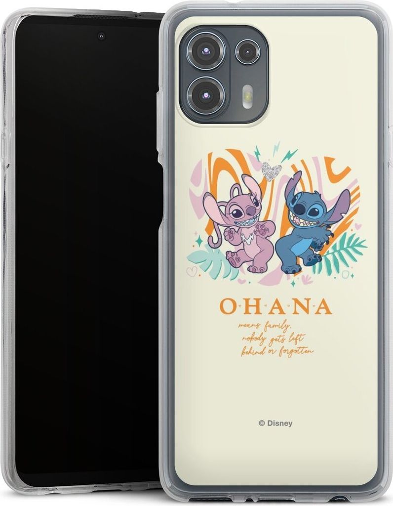 DeinDesign Handyhülle für Motorola Moto Edge 20 Lite Silikon Hülle Case Smartphone Schutzhülle Disney Offizielles Lizenzprodukt Lilo & Stitch