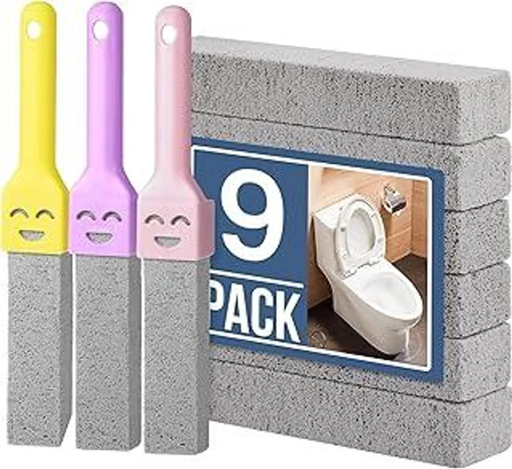 Pietra Pomice per WC Ecologica 9 Pezzi - Pulizia Naturale Senza Chimica