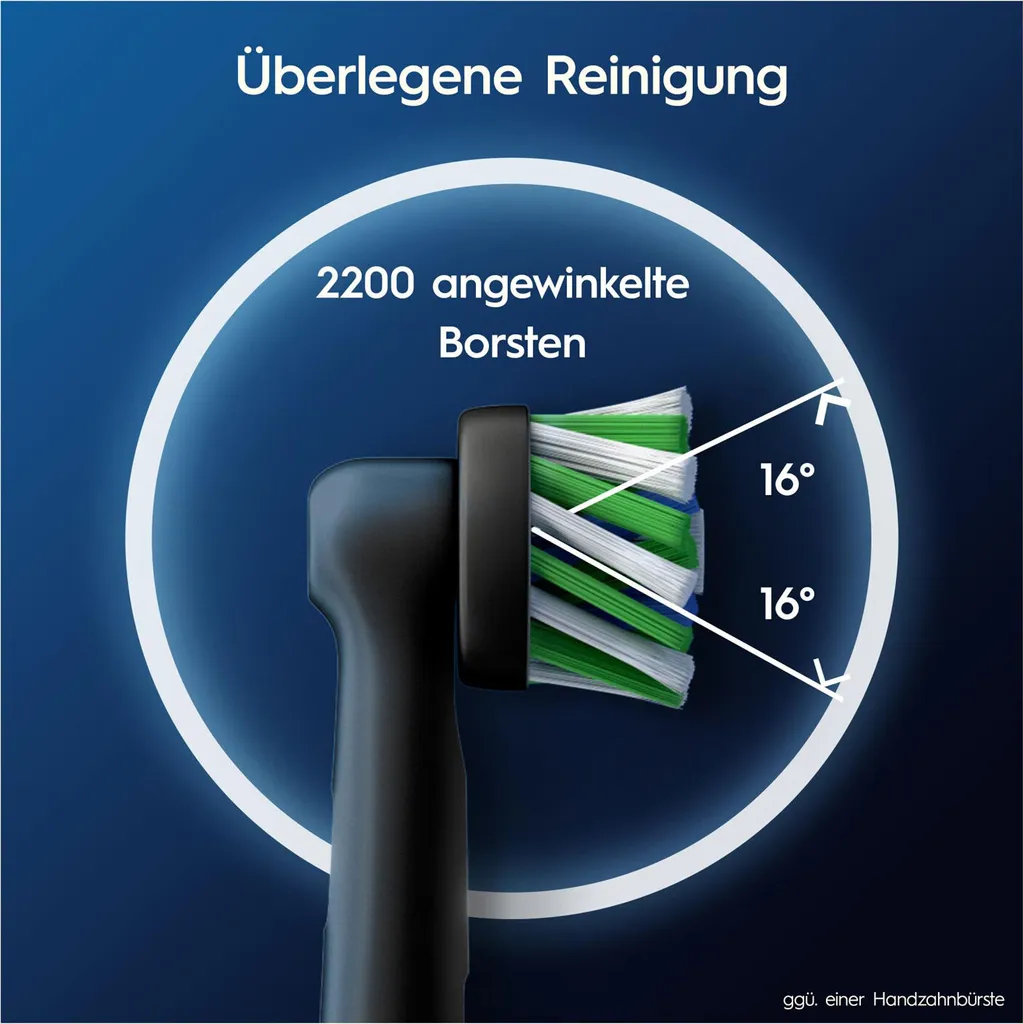 6 Brossettes noires Oral-B ProCrossAction - Hygiène maximale CleanMaximizer - 21
