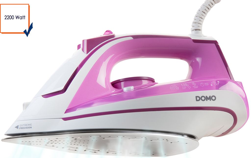 Dampfbügeleisen 2200 Watt Dampfstoß 120g min Wasserbehälter 300 ml Domo