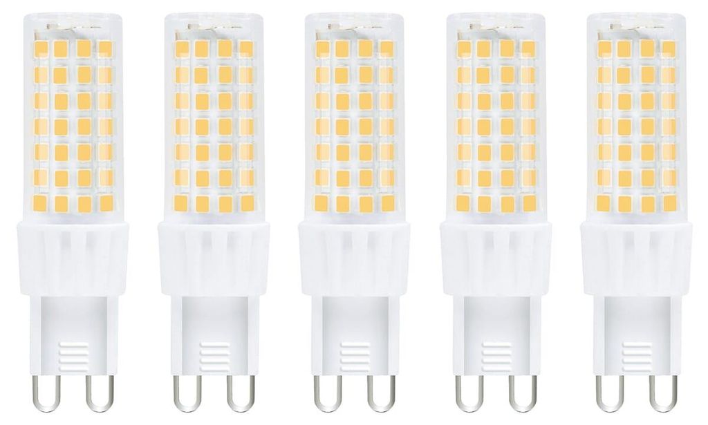 Modee G9 LED-Kapsellampe 6W 600lm 2700K warmweiß 5 Stück Produktbild 