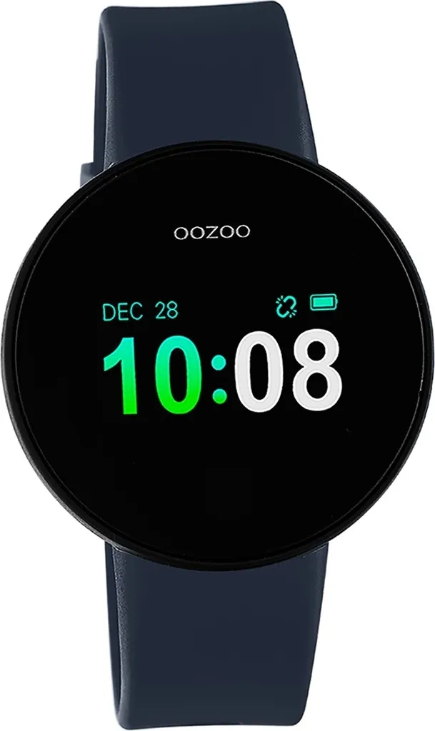 Montre multifonction Oozoo avec bracelet silicone bleu pour femme