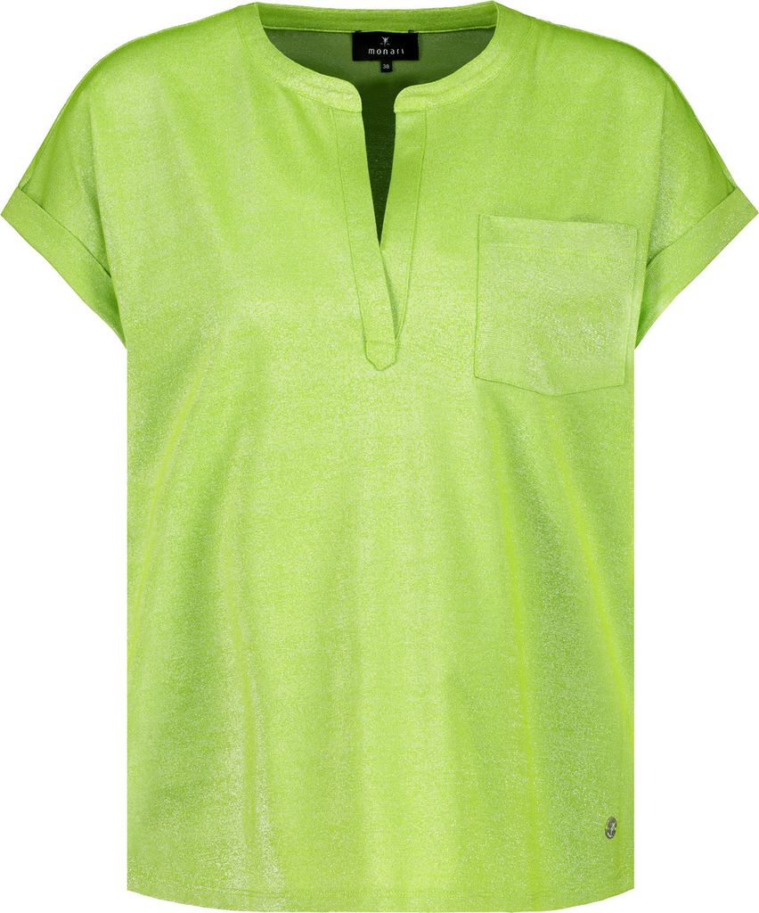 Monari V-Kragen T-Shirt für Damen