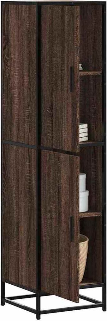 A tall, narrow cabinet with two doors.
