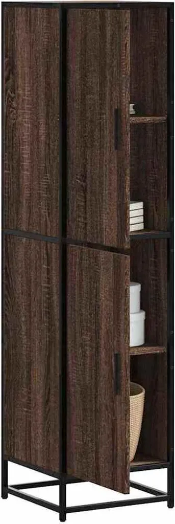 Vetrinetta Cloris Rovere Marrone 139cm | Espositore Salotto Design